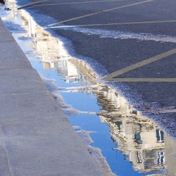 Paris in a puddle 